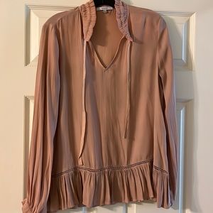 RO & DE Long-sleeved ruffle top